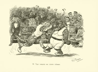 M Tigre remporta une victoire eclatante (litho) - George Henry Thompson