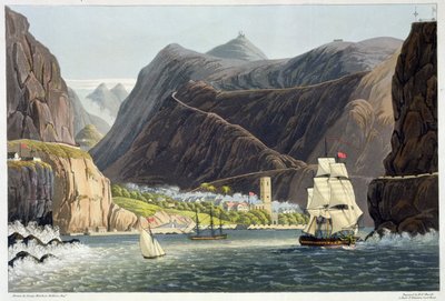 Les Routes, Sainte-Hélène, gravé par Robert Havell, 1815 - George Hutchins Bellasis