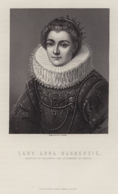 Lady Anna Mackenzie, comtesse de Balcarres et plus tard d