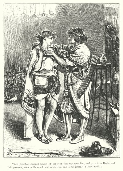 David et Jonathan - George John Pinwell