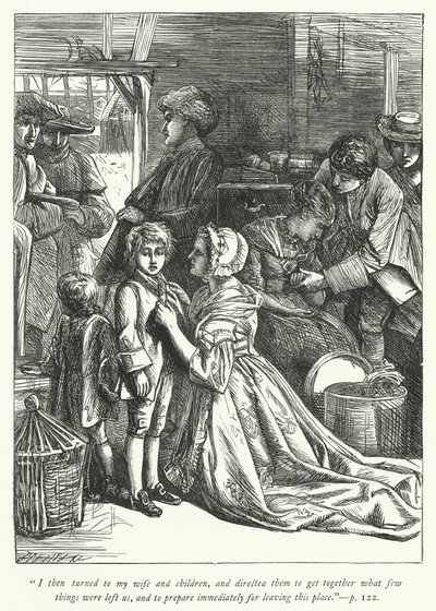 Illustration pour « Le Vicaire de Wakefield » (gravure) - George John Pinwell