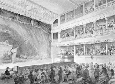 Intérieur du Petit Théâtre, Haymarket à Londres - George Jones