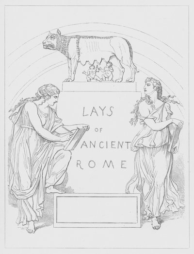 Frontispice pour Lays of Ancient Rome par Lord Macaulay - George Junior Scharf