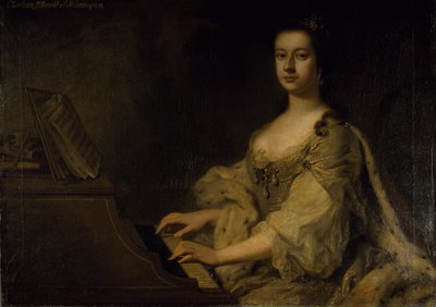 Portrait de Lady Charlotte Boyle, vers 1748 - George Knapton