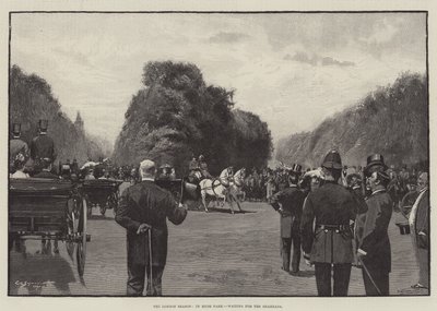 La saison londonienne, à Hyde Park, en attendant le Shahzada - George L. Seymour
