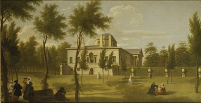 Vue de la villa de Chiswick depuis la pelouse, vers 1735 - George Lambert