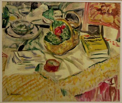 Nature Morte avec un Panier de Légumes - George Leslie Hunter