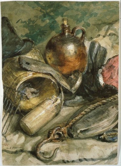 Nature morte avec cruche brune - George Loring Brown