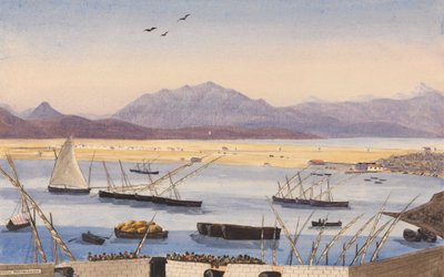 Partie de la baie de Gibraltar, les lignes espagnoles - George Lothian Hall