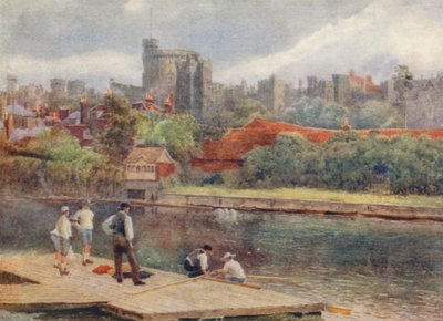 Le château depuis les radeaux - George Moore Henton