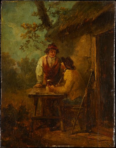 Paysans devant une cabane - George Morland