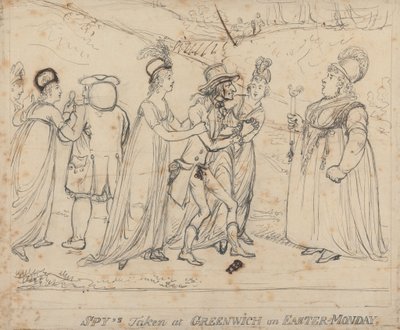 Espions pris à Greenwich le lundi de Pâques - George Moutard Woodward