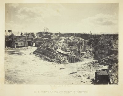 Vue intérieure du Fort Sumpter - George N. Barnard