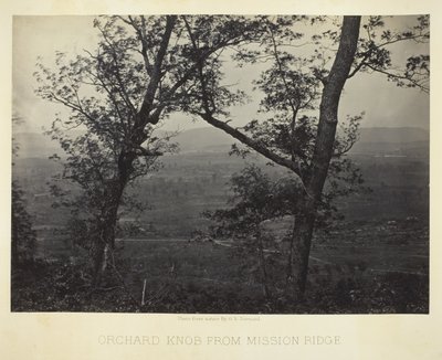 Orchard Knob depuis Mission Ridge - George N. Barnard