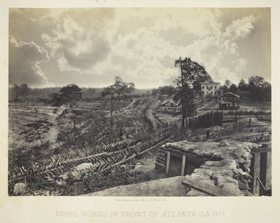 Travaux des rebelles devant Atlanta, GA, n° 1 - George N. Barnard