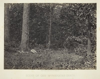 Lieu du décès du général McPherson - George N. Barnard