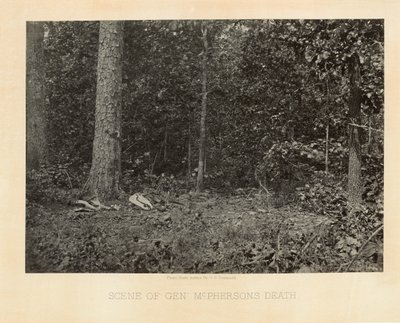 Scène de la mort du général McPherson, Géorgie, des Vues photographiques de la campagne de Sherman - George N. Barnard