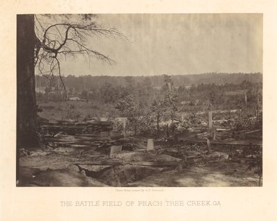 Le champ de bataille de Peach Tree Creek, Géorgie - George N. Barnard