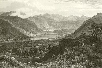 Rydal Water et Grassmere, depuis Rydal Park, Westmorland - George Pickering