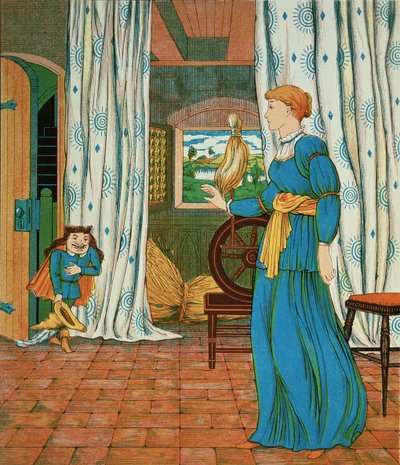 Rumpelstiltskin avec la princesse - George R. Halkett