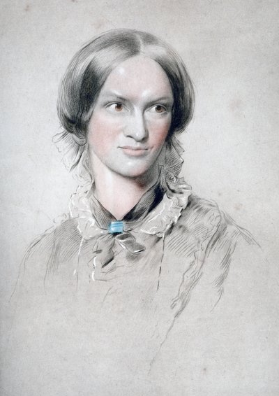 Charlotte Brontë, romancière anglaise, 1850 - George Richmond