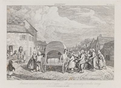 Mendiants, Épernay, vers 1821 - George Robert Lewis