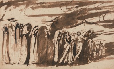 Une procession des damnés : étude pour « L