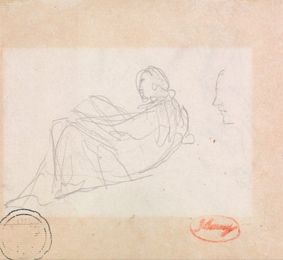 Une femme couchée - George Romney