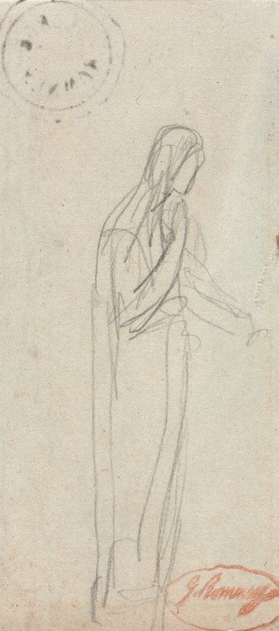 Une figure féminine debout - George Romney