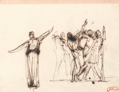 La foule devant une prophétesse - George Romney