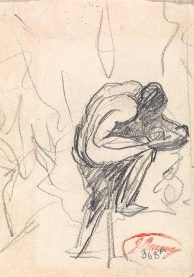 Personnage debout, un genou fléchi - George Romney