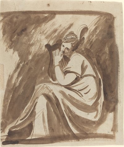 Lady Hamilton jouant de la lyre - George Romney