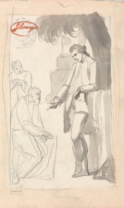 Le commandant Thomas Pearson et le brahmane - George Romney