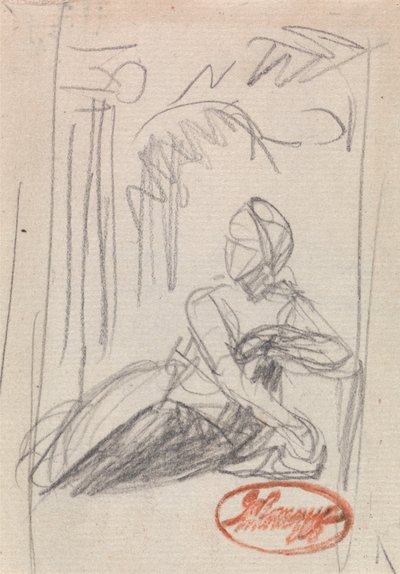 Figure féminine couchée - George Romney