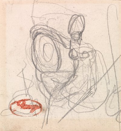 Personnage assis avec casque et bouclier - George Romney