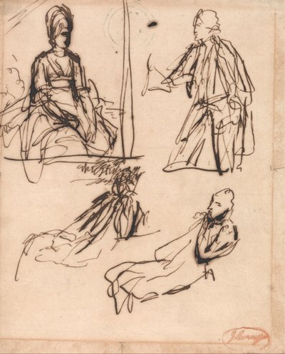 Études pour les portraits d