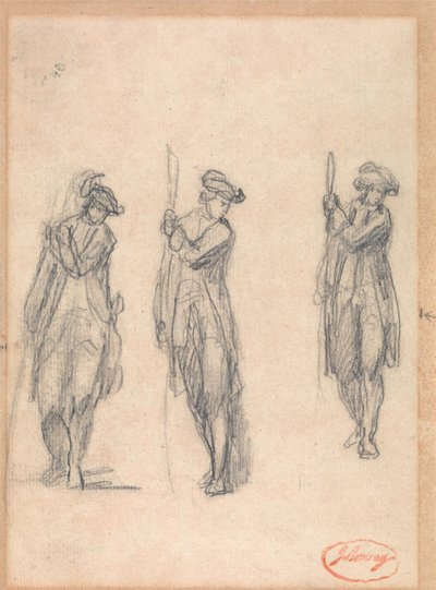 Trois croquis d