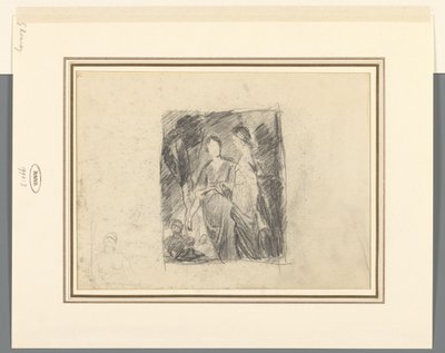 Deux silhouettes féminines parmi les arbres - George Romney