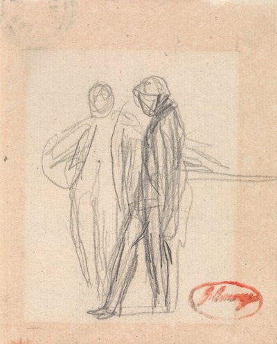 Deux personnages debout - George Romney
