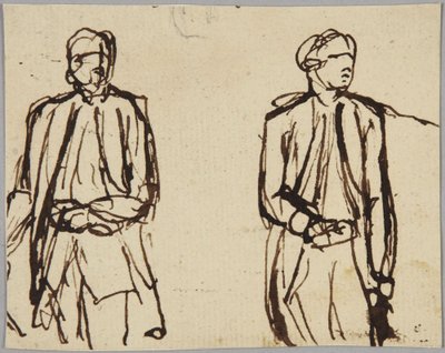 Deux figures masculines debout - George Romney