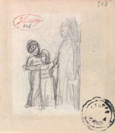 Femme et deux enfants - George Romney