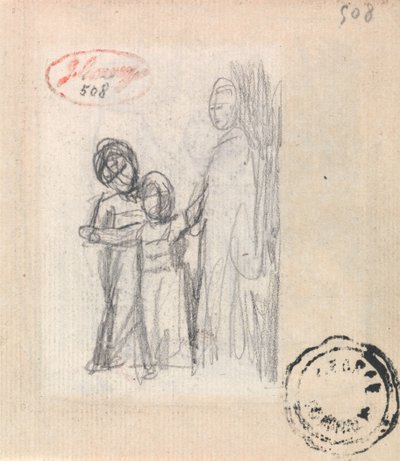 Une femme et deux enfants - George Romney