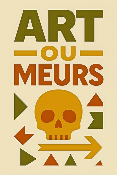 Art or Die-French, 2024 (acrylique sur toile) - George Rosaly