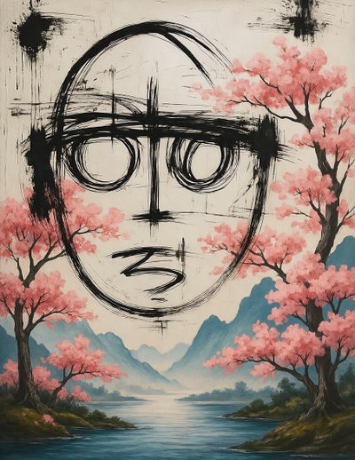 Unbroken Spring, 2025 (acrylique sur toile) - George Rosaly