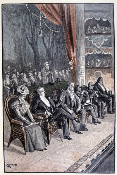 Les six sur une seule ligne, près de la rampe (page 61) dans "Testament d