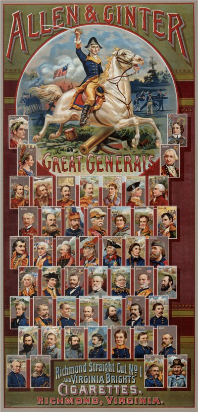 La série des Grands Généraux pour Allen & Ginter Cigarettes Brands - George S. Harris