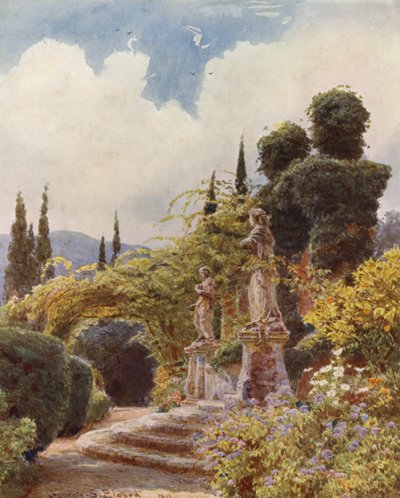 Jardins italiens : Porte, Villa Arson - George Samuel Elgood