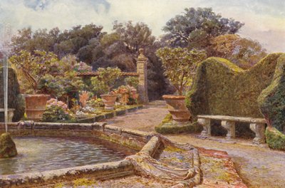 Jardins italiens : La Fontaine, Villa di Caniparola - George Samuel Elgood
