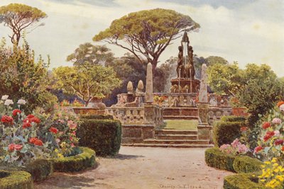 Jardins italiens : Villa Lante à Bagnaja - George Samuel Elgood