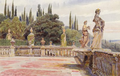 Jardins italiens : Villa Palmieri, Flora et Pomona - George Samuel Elgood